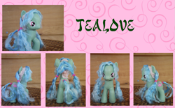 Size: 1171x725 | Tagged: safe, artist:phasingirl, tealove, pony, brushable, custom, irl, photo, solo, toy