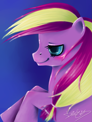 Size: 525x700 | Tagged: safe, artist:enviousdollie, pony, mane, solo, sprinkle stripe