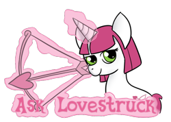 Size: 694x494 | Tagged: safe, artist:rhodecyl, lovestruck, simple background, solo, transparent background