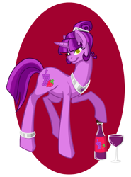 Size: 575x775 | Tagged: safe, artist:otakugal15, berry punch, berryshine, earth pony, pony, female, mare, solo