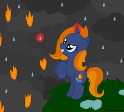 Size: 1176x1060 | Tagged: safe, artist:graciegirl328, waterfire, pony, mane, solo