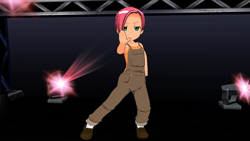 Size: 1920x1080 | Tagged: safe, artist:starhedgehog55, babs seed, clothes, dance x mixer, female, humanized, solo