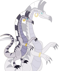 Size: 3000x3600 | Tagged: safe, artist:elsdrake, zecora, dragon, dragonified, simple background, solo, species swap, transparent background, vector, zoom layer