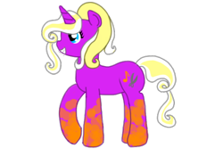 Size: 600x400 | Tagged: safe, artist:mylittleponyfan12345, oc, oc only, pony, unicorn, crystallized