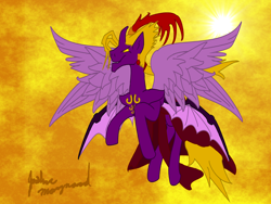 Size: 1600x1200 | Tagged: safe, artist:dibalion, alicorn, pony, final fantasy, final fantasy vi, kefka palazzo, ponified