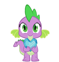 Size: 3828x4000 | Tagged: safe, artist:angel147196, barb, spike, dragon, crystal heart, rule 63, vector