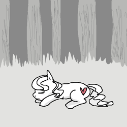 Size: 600x600 | Tagged: dead source, safe, pony, spoiler:comic, eyes closed, forest, lying down, sleeping, solo, tree, venus-quest