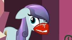 Size: 1280x720 | Tagged: safe, edit, edited screencap, screencap, sapphire joy, crystal pony, pony, the crystal empire, image macro, meme, special lips