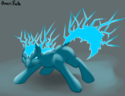 Size: 1280x985 | Tagged: safe, artist:omnifob, derpibooru import, 30 minute art challenge, electricity, ponified