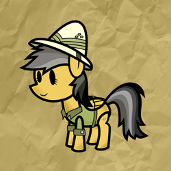 Size: 2000x2000 | Tagged: safe, artist:secret-asian-man, daring do, paper mario, paper pony, parody