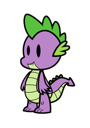 Size: 2427x3432 | Tagged: safe, artist:secret-asian-man, spike, dragon, paper mario, paper pony, parody