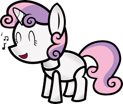 Size: 2033x1708 | Tagged: safe, artist:secret-asian-man, sweetie belle, paper mario, paper pony, parody, singing