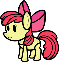 Size: 1512x1567 | Tagged: safe, artist:fineprint-mlp, apple bloom, paper mario, paper pony, parody