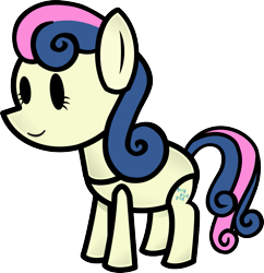 Size: 1119x1158 | Tagged: safe, artist:fineprint-mlp, bon bon, sweetie drops, paper mario, paper pony, parody