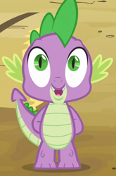 Size: 311x470 | Tagged: safe, screencap, spike, dragon, spike at your service, cute, male, smiling, solo