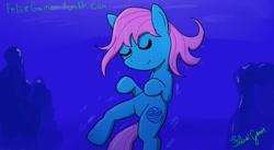 Size: 1050x576 | Tagged: safe, artist:feline-gamer, derpibooru import, 30 minute art challenge, ponified, water