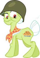 Size: 6000x8706 | Tagged: safe, artist:cooltomorrowkid, granny smith, absurd resolution, helmet, simple background, solo, transparent background, vector