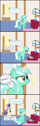 Size: 1050x3221 | Tagged: safe, artist:golemgeekery, bon bon, lyra heartstrings, sweetie drops, bon bon is not amused, comic, heartstrings, name, unamused