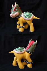 Size: 600x900 | Tagged: safe, artist:myszoskoczka, g3, bowser, custom, nintendo, ponified, super mario bros.