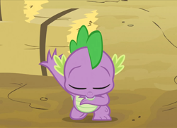 Size: 748x545 | Tagged: safe, screencap, spike, dragon, spike at your service, bowing, male