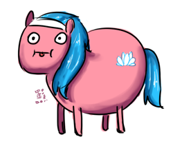 Size: 451x388 | Tagged: safe, artist:chinad011, aloe, adventure time, ask, ask spa ponies, crossover, poo brain, tumblr