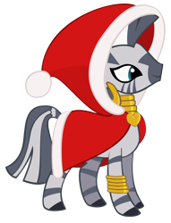 Size: 800x1046 | Tagged: safe, artist:whitesylver, zecora, zebra, cloak, clothes, simple background, smiling, solo, transparent background, vector