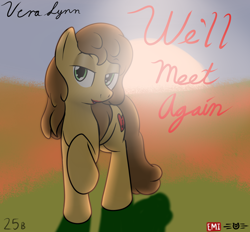 Size: 1224x1137 | Tagged: safe, artist:the-furry-railfan, oc, oc only, oc:vera lynn, fallout equestria, fallout equestria: empty quiver, album cover, poppy field, record, stable-tec