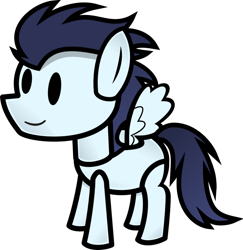 Size: 900x926 | Tagged: safe, artist:fineprint-mlp, soarin', paper mario, paper pony, parody