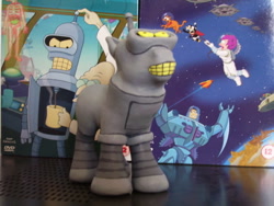 Size: 644x483 | Tagged: safe, artist:philosophyfox, g1, bender bending rodriguez, custom, futurama, irl, photo, ponified