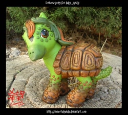 Size: 720x648 | Tagged: safe, artist:immortalpanda, tortoise, g3, irl, photo, ponified, sculpture