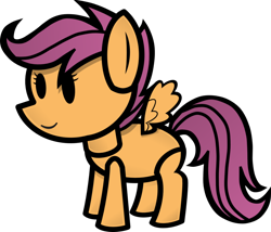 Size: 900x772 | Tagged: safe, artist:fineprint-mlp, scootaloo, paper mario, paper pony, parody