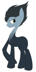 Size: 765x1518 | Tagged: safe, artist:pennydropshop, pitch black, ponified, rise of the guardians, solo