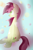Size: 3344x5000 | Tagged: safe, artist:llamaswithkatanas, roseluck, earth pony, pony, absurd resolution, female, mare, solo, two toned mane, white coat