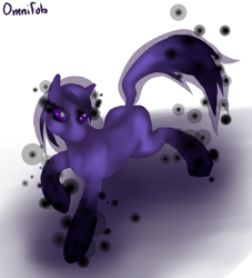 Size: 1024x1128 | Tagged: safe, artist:omnifob, 30 minute art challenge, darkness, ponified, simple background, white background