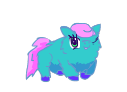 Size: 550x400 | Tagged: safe, artist:fuwafuwa, earth pony, fluffy pony, pony, cute, fluffy, fluffy pony original art, solo