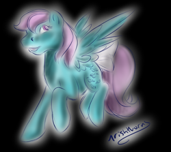 Size: 500x445 | Tagged: safe, artist:irishthorns, wind whistler, pegasus, pony, g1, 30 minute art challenge, female, mare, wings