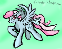 Size: 500x390 | Tagged: safe, artist:foxtrott, wind whistler, pegasus, pony, g1, 30 minute art challenge, female, mare, wings