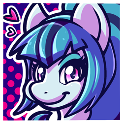 Size: 250x250 | Tagged: safe, artist:sweetsushi, sonata dusk, earth pony, pony, female, mare, ponified, solo