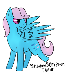 Size: 500x541 | Tagged: safe, artist:shadowsgryphon, wind whistler, pegasus, pony, g1, 30 minute art challenge, female, mare, wings