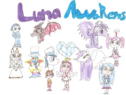 Size: 900x675 | Tagged: safe, artist:lunastar3614, oc, alicorn, pony, count bleck, crossover, paper mario, ponified, super mario bros., super paper mario, timpani, tippi, traditional art