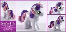 Size: 700x340 | Tagged: safe, artist:emilysculpts, sweetie belle, custom, irl, photo, toy