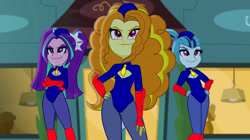 Size: 1280x715 | Tagged: safe, edit, edited screencap, screencap, adagio dazzle, aria blaze, sonata dusk, equestria girls, rainbow rocks, cosplay, juni and juli, street fighter, the dazzlings