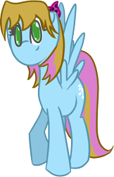 Size: 464x717 | Tagged: safe, artist:tastypony, oc, oc only, pegasus, pony, bow