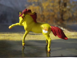 Size: 600x450 | Tagged: artist needed, safe, sunburst, horse, g1, breyer, custom, irl, photo, toy