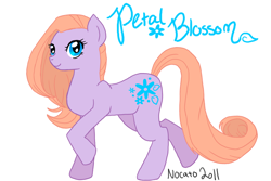 Size: 750x500 | Tagged: safe, artist:nocato, g2, g2 to g4, generation leap, petal blossom