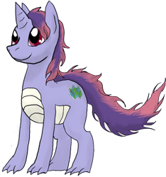 Size: 504x538 | Tagged: safe, artist:bjarru, oc, oc only, oc:nightchaser, dracony, hybrid, crossbreed, interspecies, interspecies offspring, offspring, parent:spike, parent:twilight sparkle, parents:twispike, solo