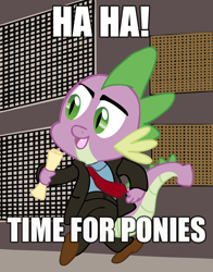 Size: 700x894 | Tagged: safe, artist:tranquilmind, spike, dragon, businessman, male, time for ponies