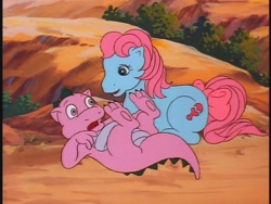 Size: 640x480 | Tagged: safe, baby cuddles, spike, dragon, g1, my little pony 'n friends, male