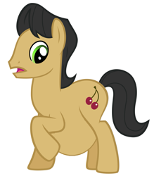 Size: 789x900 | Tagged: safe, cherry fizzy, earth pony, pony, male, male pregnancy, pregnant, pregnant edit, show accurate, solo, surprised