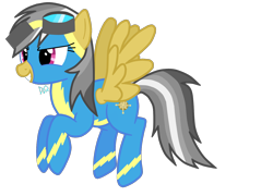 Size: 1386x1000 | Tagged: safe, artist:drumblastingquilava, daring do, simple background, transparent background, vector, wonderbolts uniform